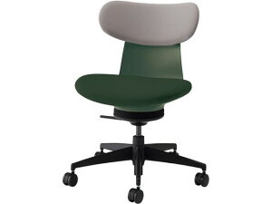 【レビュー投稿で100円OFFクーポン】【メーカー直送】コクヨ イングライフ 肘無 背クッション 5本脚 ウレタン グリーン 背グレー【代引不可】【組立・設置・送料無料】肘なし 布張りチェア