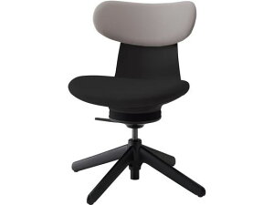 【レビュー投稿で100円OFFクーポン】【メーカー直送】コクヨ イングライフ 肘無 背クッション 4本脚 ナイロン ブラック 背グレー【代引不可】【組立・設置・送料無料】肘なし 布張りチェア