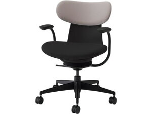 【レビュー投稿で100円OFFクーポン】【メーカー直送】コクヨ イングライフ 肘付 背クッション 5本脚 ナイロン ブラック 背グレー【代引不可】【組立・設置・送料無料】肘なし 布張りチェア