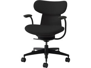 【レビュー投稿で100円OFFクーポン】【メーカー直送】コクヨ イングライフ 肘付 背クッション 5本脚 ウレタン ブラック【代引不可】【組立・設置・送料無料】肘なし 布張りチェア オフィス