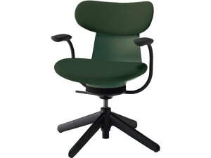 【レビュー投稿で100円OFFクーポン】【メーカー直送】コクヨ イングライフ 肘付 背クッション 4本脚 ナイロン グリーン【代引不可】【組立・設置・送料無料】肘なし 布張りチェア オフィス