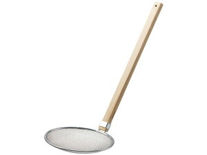 【レビュー投稿で100円OFFクーポン】【お取り寄せ】新越ワークス TS木柄そば揚厚網24cm 揚箸 天ぷらバット ゆで麺鍋 小物 鍋 フライパン 厨房 キッチン