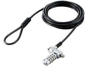 【レビュー投稿で100円OFFクーポン】【お取り寄せ】エレコム セキュリティワイヤー ダイヤル式ロック ESL-404 セキュリティワイヤーロック PC パソコン 家電