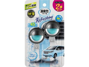 【レビュー投稿で100円OFFクーポン】【お取り寄せ】エステー クルマの消臭力 クリップタイプ2個セット クリーンスカッシュ