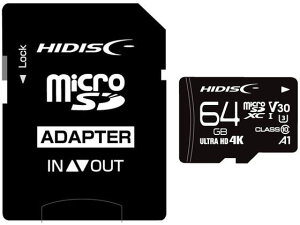 yr[e100~OFFN[|zHIDISC microSDXCJ[h 64GB Class3 HDMCSDX64GCL10V microSD SDHC[J[h [J[h L^fBA Ɠd
