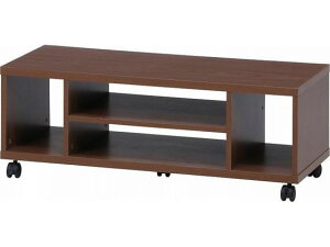 【レビュー投稿で100円OFFクーポン】【メーカー直送】不二貿易 キャスター付きTV台 ミディアムブラウン 99536【代引不可】【お客様組立】テレビ台 AV収納 オーディオ収納 収納家具 インテリア