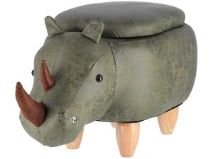 【レビュー投稿で100円OFFクーポン】【メーカー直送】不二貿易 アニマルスツール収納付き サイ 34924【代引不可】【お客様組立】オットマン 足置き台 ソファ イス リビング家具 インテリア