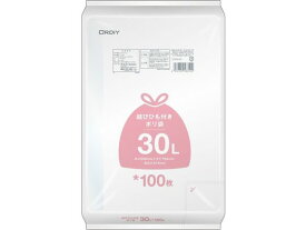 【レビュー投稿で100円OFFクーポン】【お取り寄せ】オルディ 結びひも付ポリ袋 30L 半透明 100枚入 業務用ごみ袋 取り出しやすい ゴミ袋 ゴミ箱 清掃