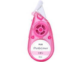 【マラソン限定★2000円クーポン＆ポイント2倍】プラス マーカーテープ StudyLiner スタディライナー ピンク リボン 51768 デコレーションシール デコレーショングッズ