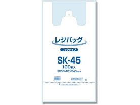 【お取り寄せ】ELP レジバッグ フックタイプ SK-45 乳白色 100枚 006903504 レジ袋 乳白色 ラッピング 包装用品