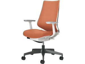 【レビュー投稿で100円OFFクーポン】【メーカー直送】コクヨ チェア デュオラ2 ブラック脚 クッション ソフトテラコッタ【代引不可】【組立・設置・送料無料】肘付き 固定肘タイプ 布張り