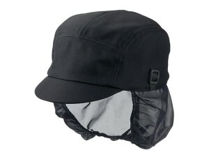 【レビュー投稿で100円OFFクーポン】【お取り寄せ】住商モンブラン キャップたれ付 兼用 黒 F 9-1370 衛生キャップ 食品白衣 食品工場用ユニフォーム ユニフォーム