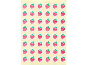 【レビュー投稿で100円OFFクーポン】オキナ パリオシール フルーツ いちご 48片×5枚 PS1168 カラーシール ふせん インデックス メモ ノート