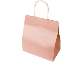 【お取り寄せ】ササガワ 手提げ袋 ピンク 240×140×270mm 5枚 50-6041 紙手提袋 丸紐 ラッピング 包装用品