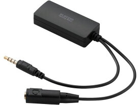 【お取り寄せ】エレコム オーディオミキサー 4極 USB ブラック HSAD-GMMD20BK イヤホン ヘッドセット スマートフォン 携帯電話 FAX 家電