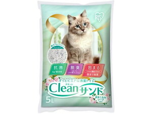 【レビュー投稿で100円OFFクーポン】【お取り寄せ】アイリスオーヤマ クリーンサンド 5L ボタニカルソープの香り CLS-5LB 猫砂 シート 猫 キャット用 ペット トイレタリー