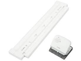 【レビュー投稿で100円OFFクーポン】カール事務器 ゲージパンチ ホワイト GP-J2630-W 多穴パンチ 文具 事務