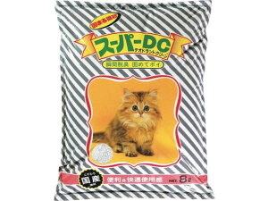 【レビュー投稿で100円OFFクーポン】【お取り寄せ】スーパーキャット スーパーDC 8L 猫砂 シート 猫 キャット用 ペット トイレタリー