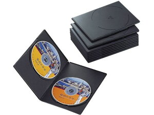 【レビュー投稿で100円OFFクーポン】【お取り寄せ】エレコム DVDトールケース 両面収納 10枚パック 黒 CCD-DVDS06BK CD DVD用プラスチックケース メディアケース 記録メディア メモリーカード 家電