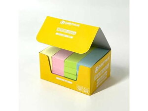 【レビュー投稿で100円OFFクーポン】【お取り寄せ】スマートバリュー 強粘着ふせんパステル75*25 20冊 P612J-P-20 ふせんタイプ 強粘着タイプふせん インデックス メモ ノート