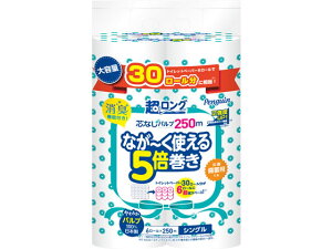 【レビュー投稿で100円OFFクーポン】丸富製紙 ペンギン 超ロング 5倍巻き シングル 6ロール トイレットペーパー