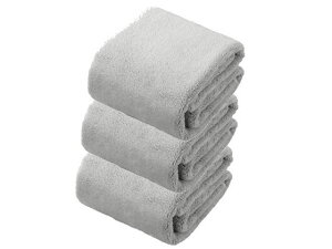 【レビュー投稿で100円OFFクーポン】【お取り寄せ】シービージャパン カラリコス フェイスタオル 3枚組 グレー フェイスタオル 無撚糸タオル