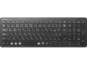【レビュー投稿で100円OFFクーポン】エレコム ワイヤレスキーボード パンタグラフ 小型 ブラック TK-FDP099TBK キーボード マウス 入力機器 パソコン 家電