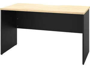 【ポイント10%バック★31日9:59迄】【メーカー直送】アール・エフ・ヤマカワ プラン 木製デスク W1200×D600 ナチュラル×黒脚【代引不可】【お客様組立】平机 木製デスク ワゴン オフィスデス