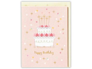 【レビュー投稿で100円OFFクーポン】日本ホールマーク バースデーカード バースデーケーキ2 816261 メッセージカード グリーティングカード 便箋 ノート