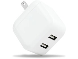 【レビュー投稿で100円OFFクーポン】【お取り寄せ】FSC 充電器 2.4A2ポート FS-ACU03-WH AC式充電器 バッテリー 充電器 スマホ タブレット関連品