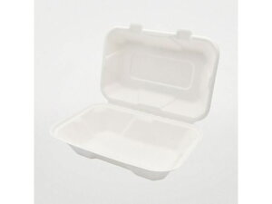 【レビュー投稿で100円OFFクーポン】【お取り寄せ】パックスタイル バガス容器 新ABランチ 220-150 50枚 ランチボックス テイクアウト 使いきり食器 キッチン テーブル