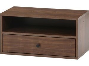 【レビュー投稿で100円OFFクーポン】【メーカー直送】不二貿易 EZBO コネクトボックス 引出 1杯 ミディアムブラウン【代引不可】【お客様組立】フリーラック リビング収納 収納家具 インテリ