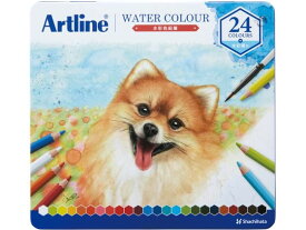 【レビュー投稿で100円OFFクーポン】【お取り寄せ】シヤチハタ アートライン 水彩色鉛筆 24色セット KCP-W24C／H 水彩色鉛筆 鉛筆