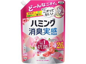 【レビュー投稿で100円OFFクーポン】KAO ハミング 消臭実感 ローズ&フローラル 詰替 950mL 柔軟剤 衣料用洗剤 洗剤 清掃