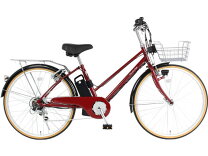 楽天市場】ママチャリ 26インチ（カラーレッド）（電動アシスト自転車 