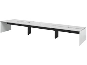 【レビュー投稿で100円OFFクーポン】【メーカー直送】Netforce ワークプロ フリーアドレスデスク 6人用 幅4200 WH×WH【代引不可】【お客様組立】幅 フリーアドレスデスク オフィスデスク 事務机