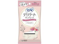 【レビュー投稿で100円OFFクーポン】ユニ・チャーム ソフィ デリケ-トウェット フロ-ラルの香り 10枚 生理