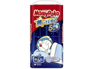 【レビュー投稿で100円OFFクーポン】ユニ・チャーム マミーポコ 夜用パンツ L 32枚 おむつ オムツ おしりふき ベビーケア