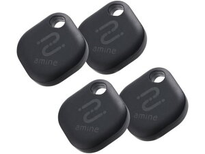 【レビュー投稿で100円OFFクーポン】【お取り寄せ】エレコム スマートタグ 紛失防止 4個入り ブラック LGT-BETG1BKA4 防犯