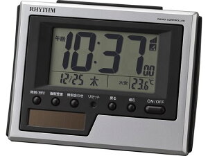 【レビュー投稿で100円OFFクーポン】リズム 電波置時計 フィットウェーブソーラーD215 8RZ215SR19 置き時計 時計