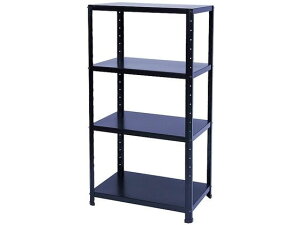 【レビュー投稿で100円OFFクーポン】送料無料【お取り寄せ】浅香工業 浅香 ニューファンシーラック 4BM ブラック #364247 物品棚 収納 保管 作業