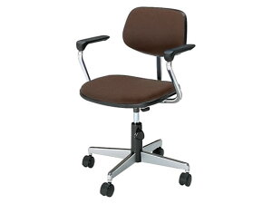 【レビュー投稿で100円OFFクーポン】【メーカー直送】回転イス 20 ローバック L型肘本体茶 ゴム CRM21GPM5VN【代引不可】【組立・設置・送料無料】肘付き 固定肘タイプ 布張りチェア オフィスチ