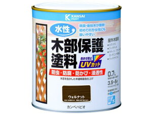 【レビュー投稿で100円OFFクーポン】【お取り寄せ】カンペハピオ 水性木部保護塗料 ウォルナット 0.7L 塗料 塗装 養生 内装 土木 建築資材