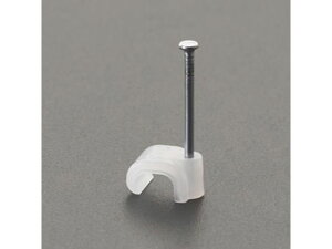 【レビュー投稿で100円OFFクーポン】【お取り寄せ】平型ケーブルクリップ(クリア) 3.3×4.6mm 100個 EA947EF-3 関連品 PC用ケーブル ケーブル 電源タップ 配線パーツ 家電