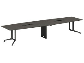 【レビュー投稿で100円OFFクーポン】【メーカー直送】コクヨ テーブル WT400 トレー スモークドグレー 脚黒 W4000×D1200【代引不可】8人用 ミーティングテーブル チェアセット 会議用テーブル 長机 オフィス家具