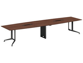 【レビュー投稿で100円OFFクーポン】【メーカー直送】コクヨ テーブル WT400 トレー ブラウン 脚黒 W4000×D1200【代引不可】8人用 ミーティングテーブル チェアセット 会議用テーブル 長机 オフィス家具