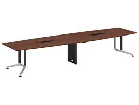 【レビュー投稿で100円OFFクーポン】【メーカー直送】コクヨ テーブル WT400 ボート形トレー ブラウン W4000×D1200【代引不可】8人用 ミーティングテーブル チェアセット 会議用テーブル 長机 オフィス家具