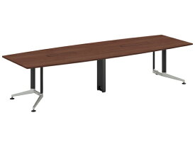 【レビュー投稿で100円OFFクーポン】【メーカー直送】コクヨ テーブル WT400 ボート形配線有 ブラウン W3200×D1200【代引不可】8人用 ミーティングテーブル チェアセット 会議用テーブル 長机 オフィス家具