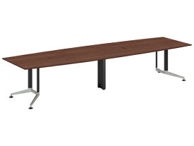 【レビュー投稿で100円OFFクーポン】【メーカー直送】コクヨ テーブル WT400 ボート形配線有 ブラウン W3600×D1200【代引不可】8人用 ミーティングテーブル チェアセット 会議用テーブル 長机 オフィス家具