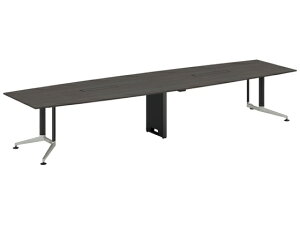 【レビュー投稿で100円OFFクーポン】【メーカー直送】コクヨ テーブル WT400 ボート形配線有 グレー W4000×D1200【代引不可】8人用 ミーティングテーブル チェアセット 会議用テーブル 長机 オフ